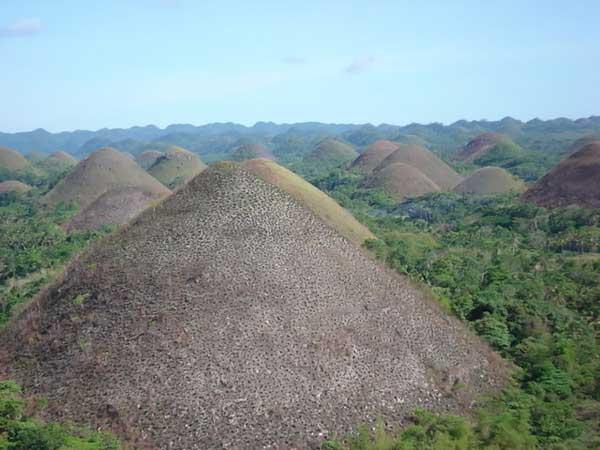 Les collines de chocolat aux Philippines