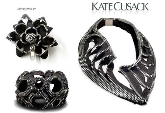 les bijoux zippés de Kate Cusack