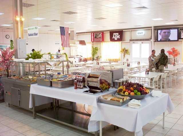 Une cantine américaine en Irak