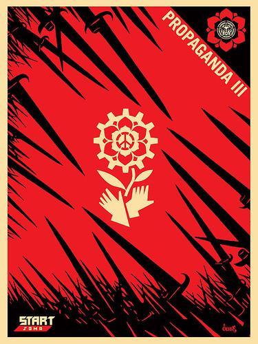 Shepard Fairey propaganda style