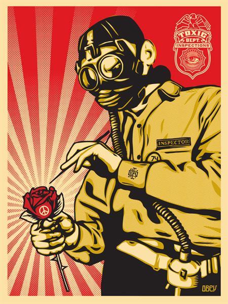 Shepard Fairey propaganda style