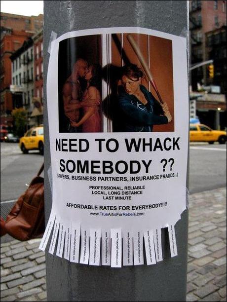 Au coin de la rue à NYC Job : redresseur de doigts