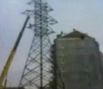 vidéo grue pylone électrique