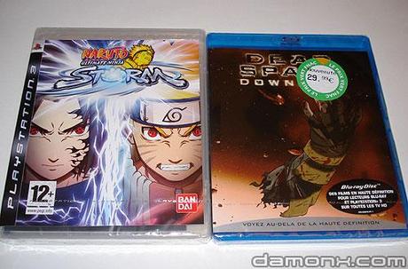 Blu Ray Dead Space Downfall et Naruto sur PS3