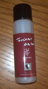 Fluide de massage toucher de soi au gingembre