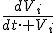 \frac{dV_{i}}{dt\cdot V_{i}}