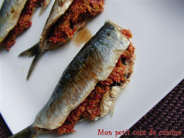 Marinade de sardines à la tapenade de tomates séchées