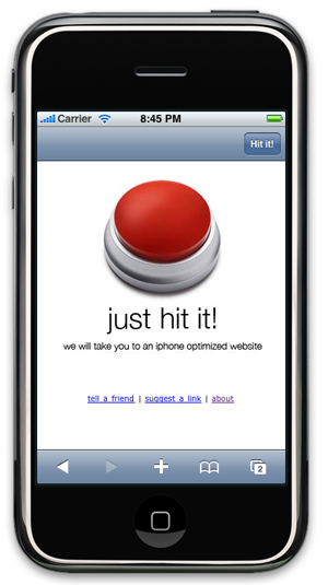 JustHit.it : les sites web pour iPhone à portée de clic