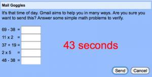 Google lance Mail Goggles pour vous sauver de vous-même