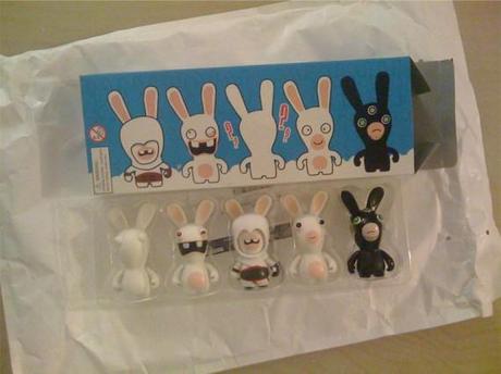 Figurines des lapins crétins déjà reçues