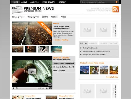 Thème premium news pour wordpress gratuit et en Français