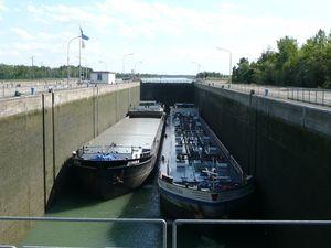 Navigation rhénane, Ecluses Marckolsheim