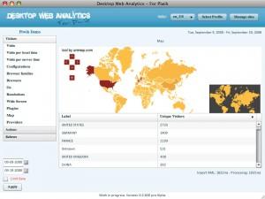 Localisation géographique sous Desktop Web Analytics