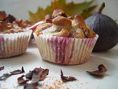 Muffins d'automne À la figue et aux fruits À coque