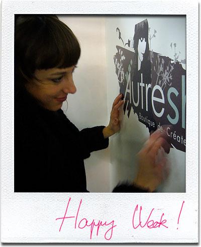 Installation de l’expo Off Biennale du Design