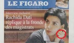 La Une du Figaro avec l'image retouchée