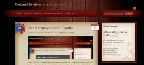 wordpress_theme Absynthe: Un theme WordPress gratuit