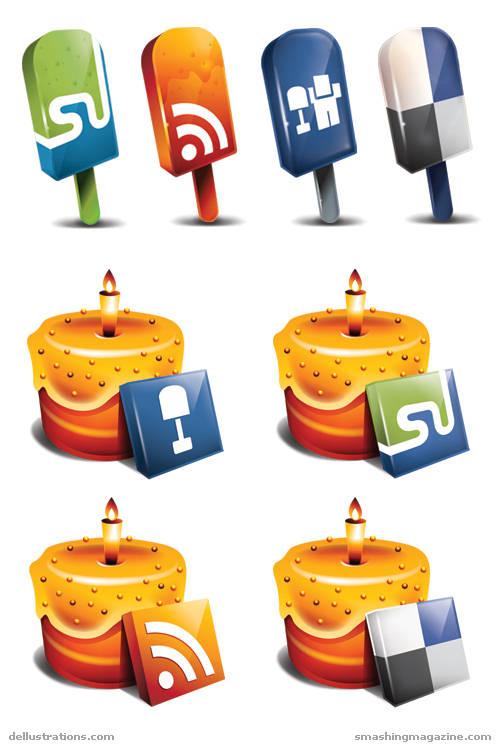 Icones: Dellifeed set d’icones gratuit