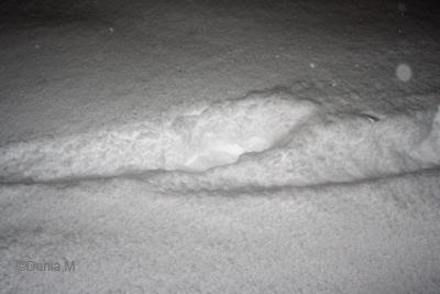 La Chaux-de-Fonds neige de nuit