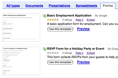 formulaires-modeles-2 Des modèles de formulaires pour Google Documents  
