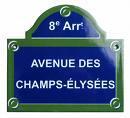 Les Champs-Elysées en dernière position