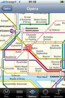 Application Métro Paris pour iPhone - 1