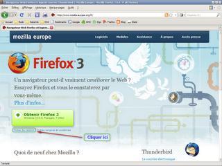 Mozilla Firefox 3 - accéder aux notes de version