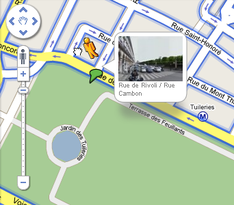 google-map-pointeur Meilleure intégration de Street View sur Google Maps