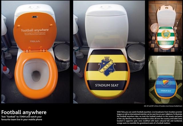 une pub de merde sur le foot