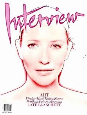 La belle Cate Blanchett a eu droit à une superbe Une artistique dans Interview !