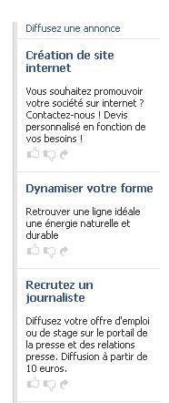 publicité ciblée sur facebook