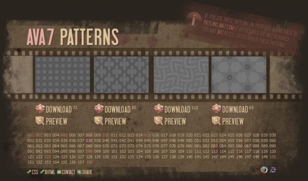 Patterns gratuits