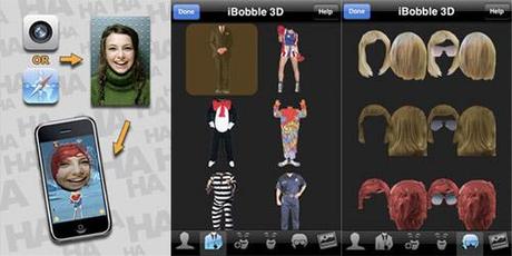 iphone  iPhone Apps   iBobble 3D