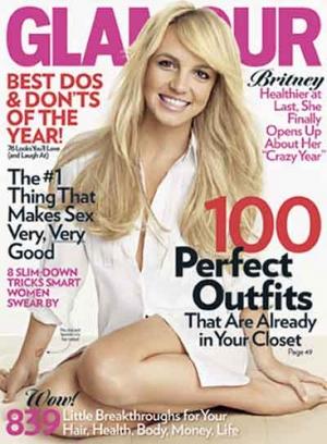 Britney Spears tout en beauté en Une de Glamour