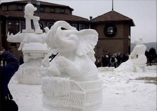 Sculptures de neige