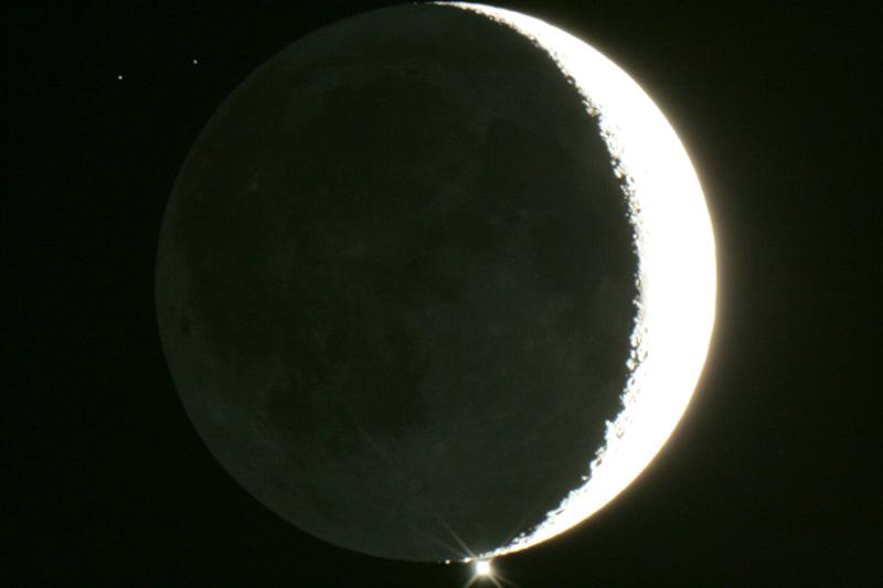 La Lune et Vénus, photo de Claudio Bottari