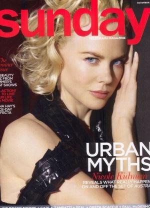 Nicole Kidman belle et mystérieuse en Une de Sunday Telegraph Magazine