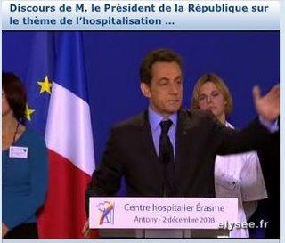 Sarkozy visite des fous