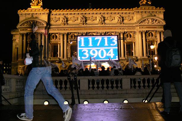 Pour le 1er décembre, AIDES a lancé un compteur sur le dé...