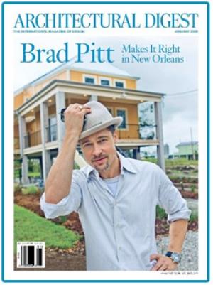 Brad Pitt fait la Une de... Architectural Digest ! 