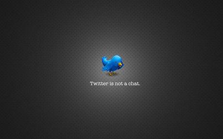 twitter is not a chat wallpaper