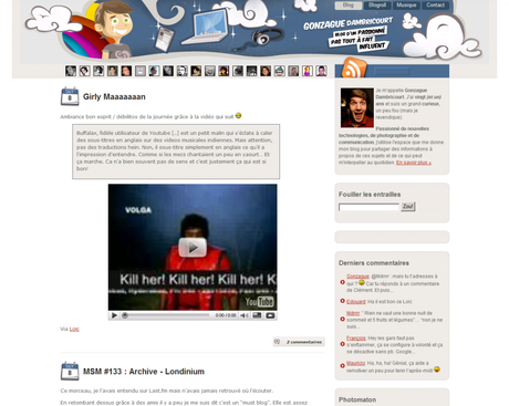 [Blogosphère] A la découverte d’un blog #10 : Gonzague Dambricourt