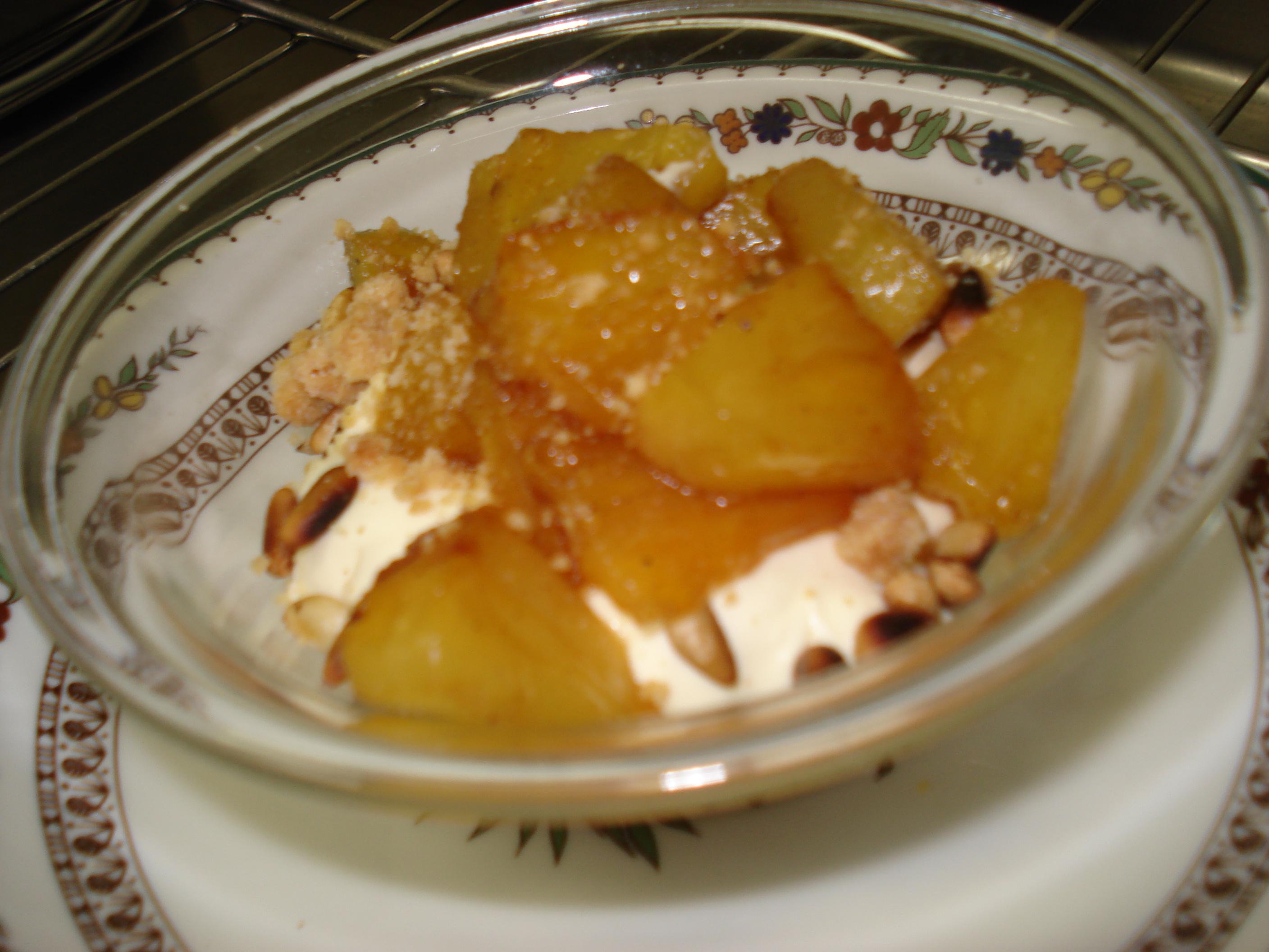 Bolée crumble mascarpone à l'ananas