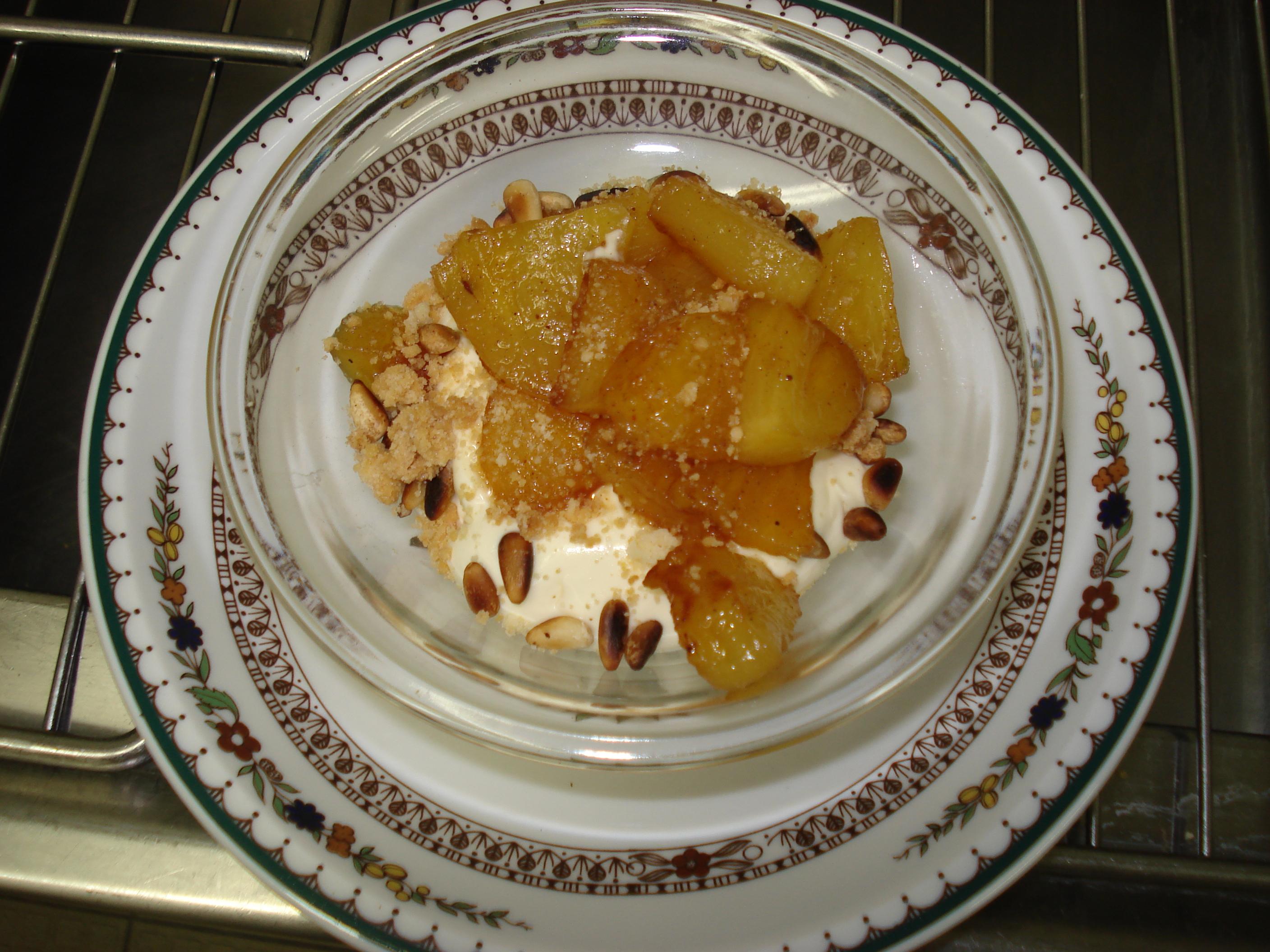 Bolée crumble mascarpone à l'ananas