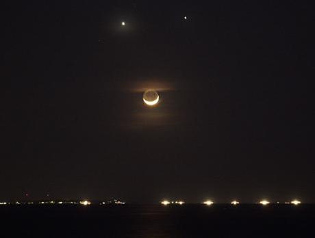 Venus et Jupiter ont rendez-vous avec la lune