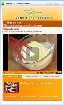 Un widget pour des idées de recettes de cuisine tous les jours Un widget pour des idées de recettes de cuisine tous les jours