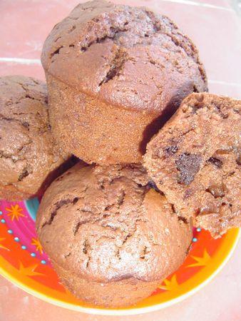 Muffins au chocolat et au quinoa
