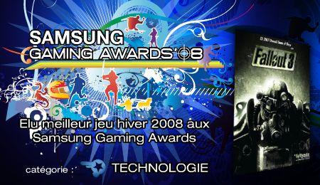 Gagnants Samsung Gaming Awards 2008
