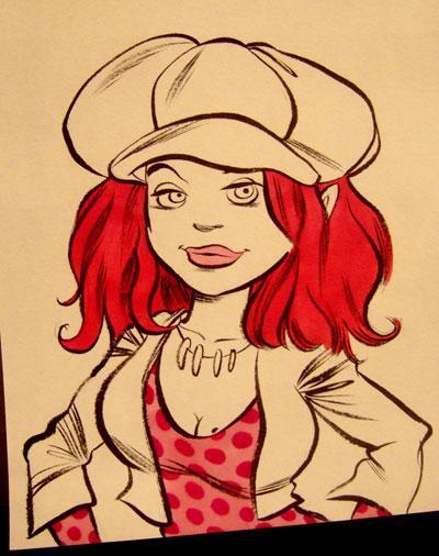 Nouvel échange de crayonnés.