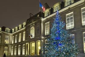 Un sapin de 9 m a l'Elysees